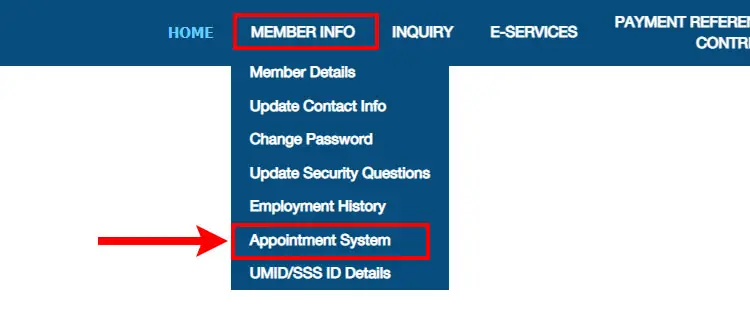 SSS appointment system